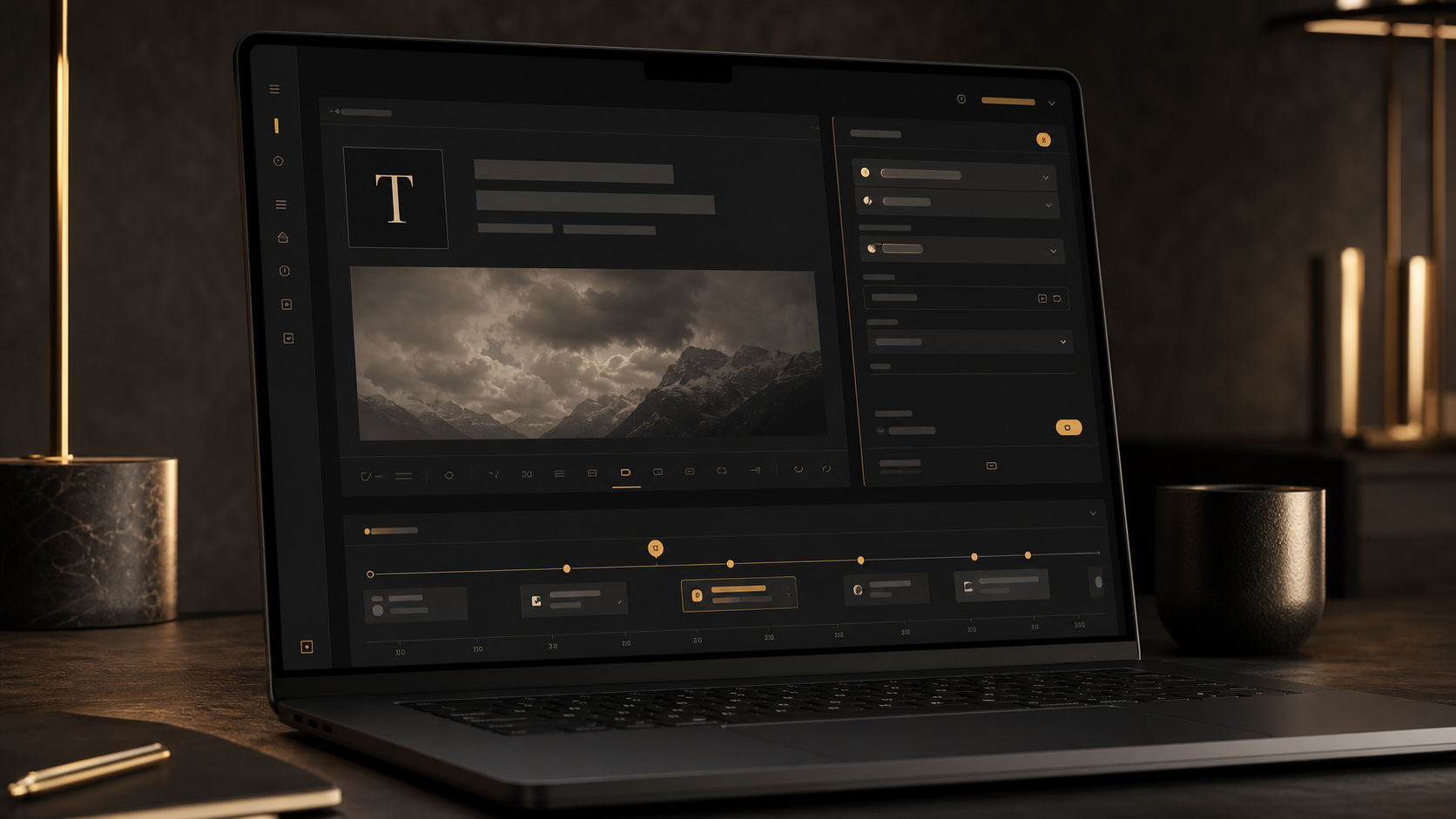 Meridian — editorial CMS publishing dashboard product design.